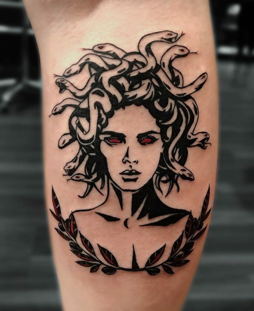 Greek tattoo girl