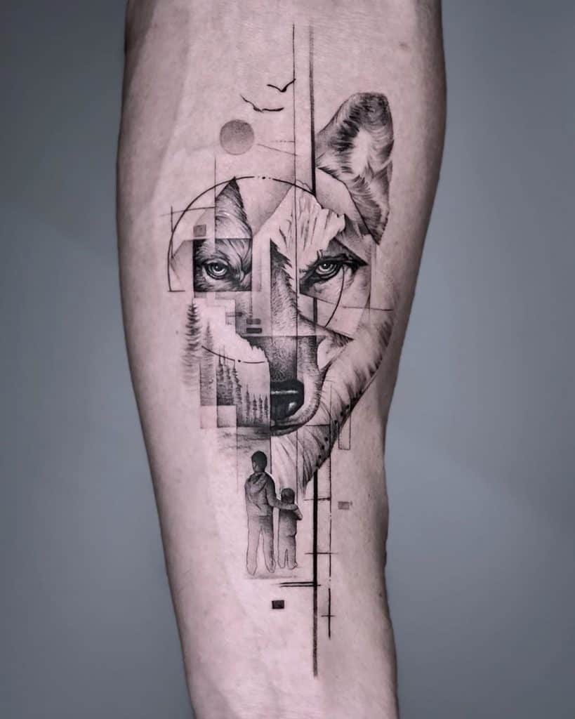 Gorgeous Geometrical Norse Tattoo With Various Elements