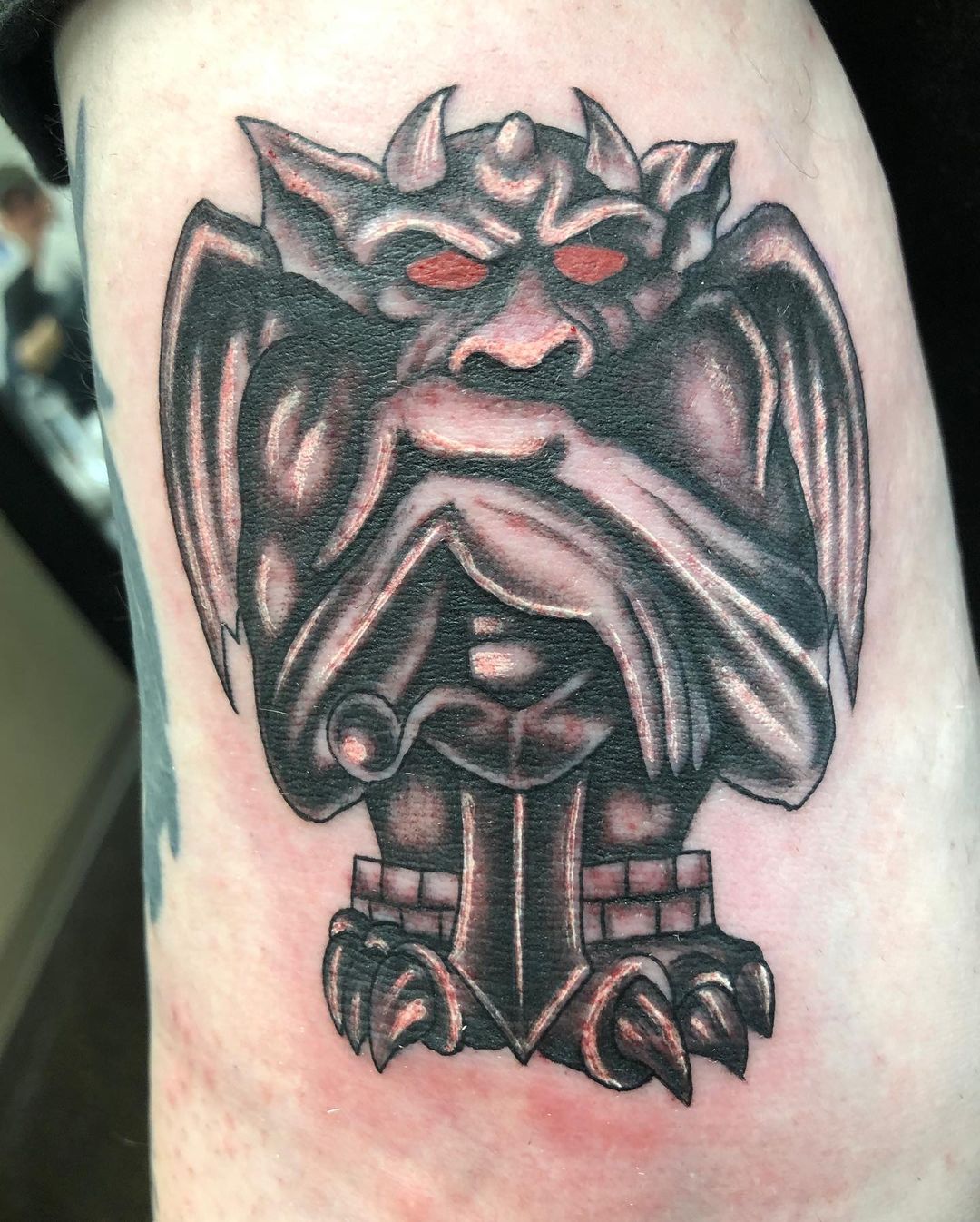 Gargoyle Tattoo, 8 hours to complete by Javier Antunez, Owner/Artist at  Tattooed Theory in Miami, FL visit www.tattooedtheo… | Gargoyle tattoo,  Gargoyles, Tattoos
