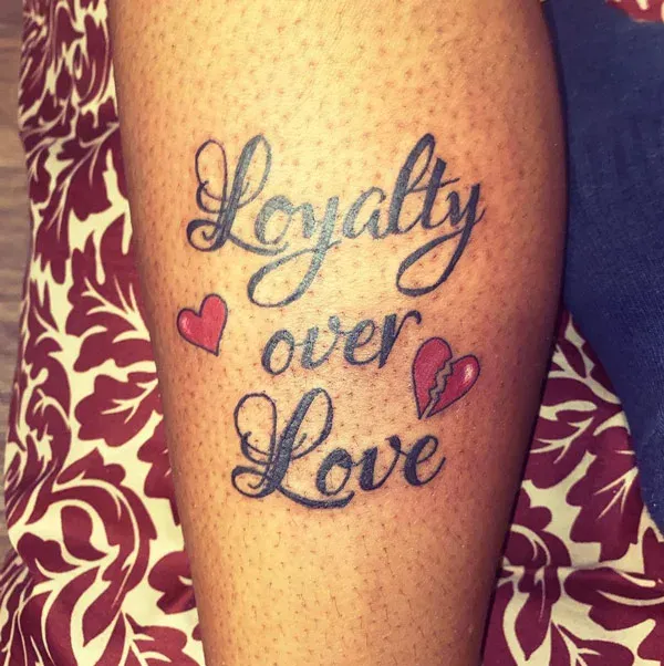 Autograph style loyalty over love on calf