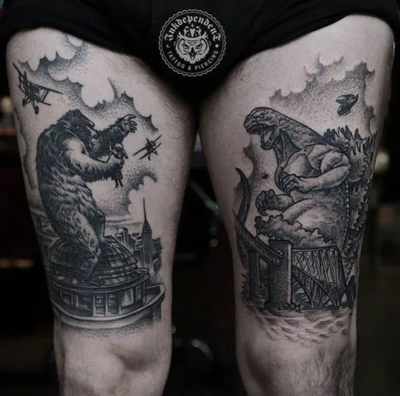Detailed Thigh Pieces of Monster Battles