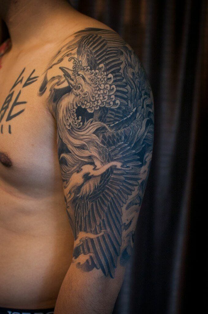 Full Sleeve Phoenix Tattoo
