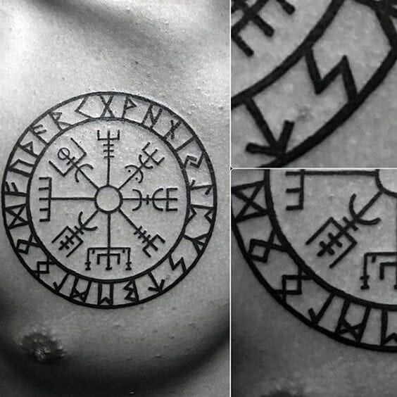 Aztec Compass Tattoo