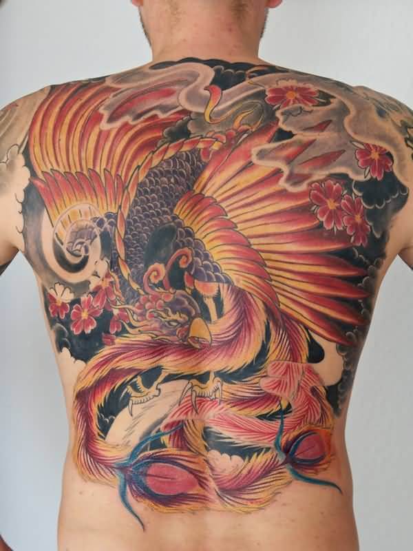 Phoenix Back Tattoo 