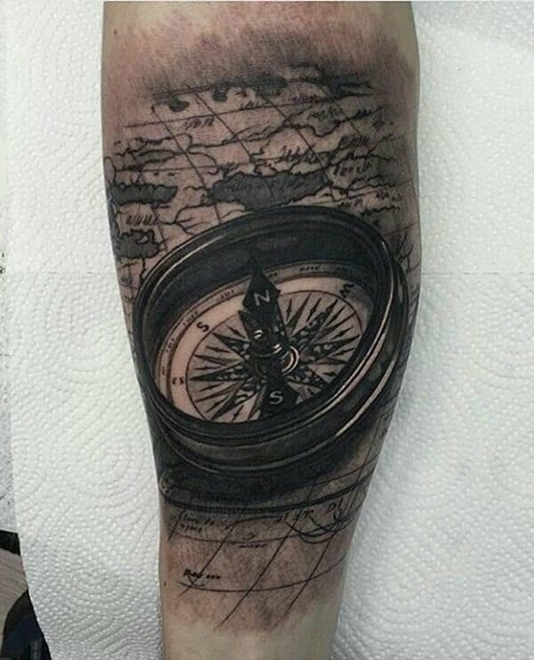 compass tattoo