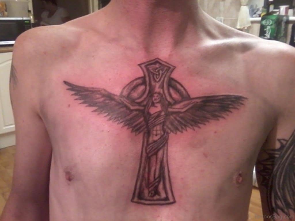 Winged Cross Tattoo