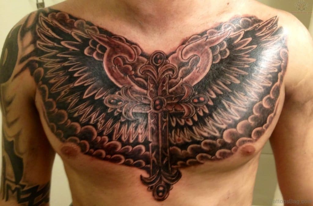 Winged Cross Tattoo Outsons