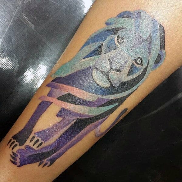 Modern Lion Tattoo