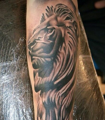 Cool Lion Tattoo For Arm