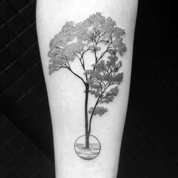 cool tree tattoo design ideas for men on forearm Outsons