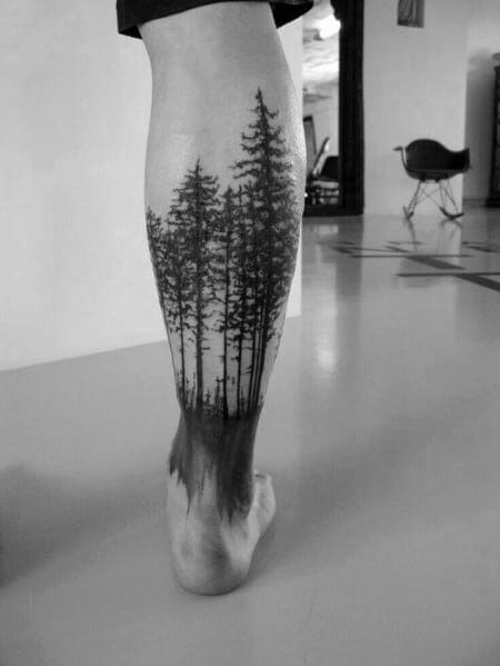 Incredible Tree Leg Tattoo
