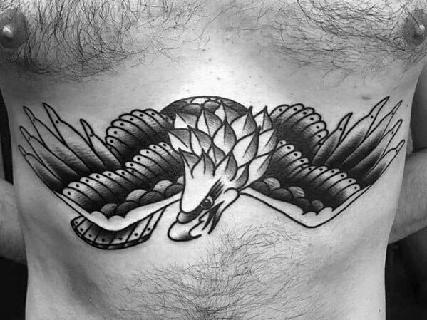 Eagle Chest Tattoo