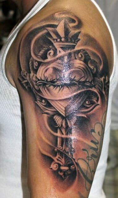 Arm Cross Tattoo Design