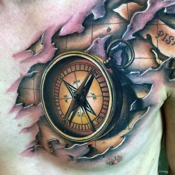 Nautical Compass Rose Tattoo