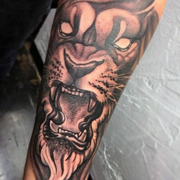 Tribal Lion Tattoos