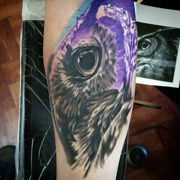 Night Owl Tattoo Design