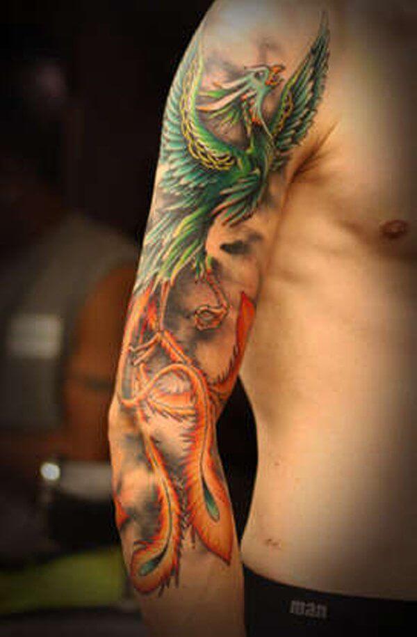 phoenix tattoo sleeve phoenix tattoos 4 Outsons