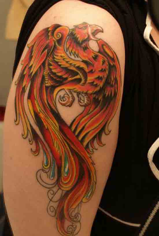  Phoenix Arm Tattoo