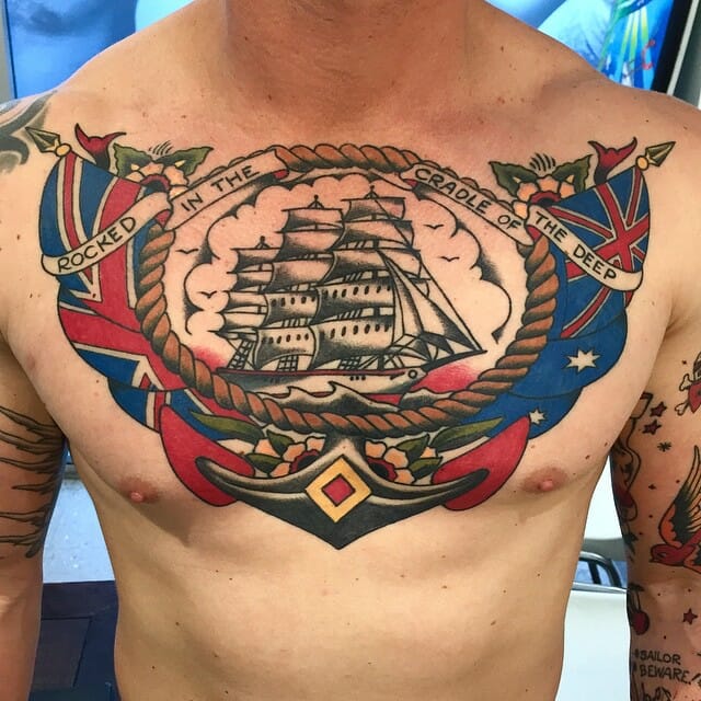 Sailor Jerry UK Chest Tattoo