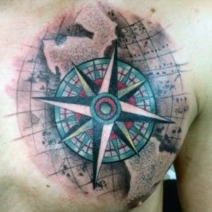 Compass Tattoo Designs For Men