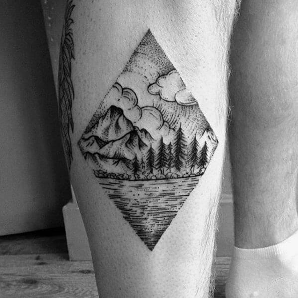 Tree Leg Tattoo Idea