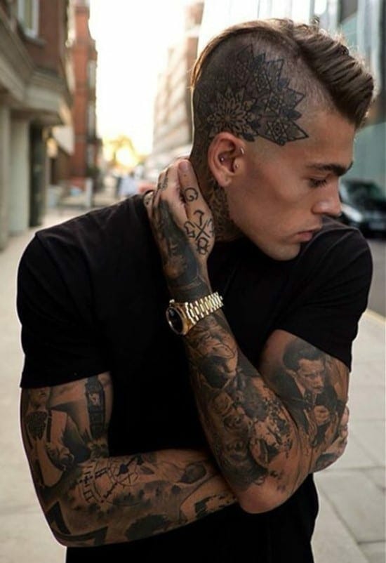 Vintage Male Sleeve Tattoo