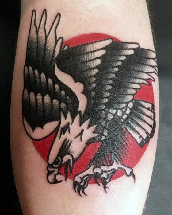 Traditional Eagle Arm Tattoo