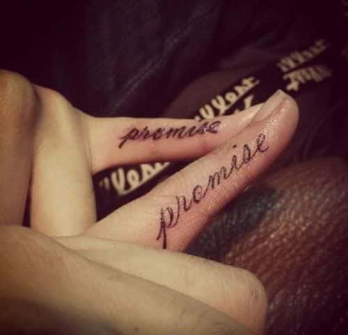 Promise Hand Tattoo