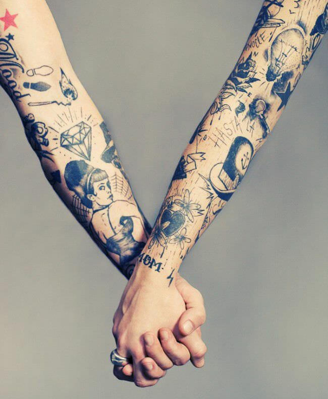 matching couples sleeve