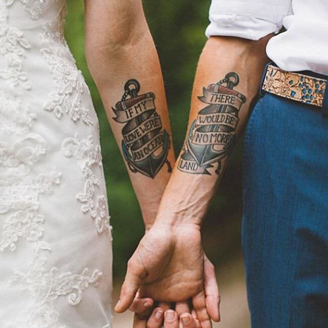 Matching Couples Tattoos