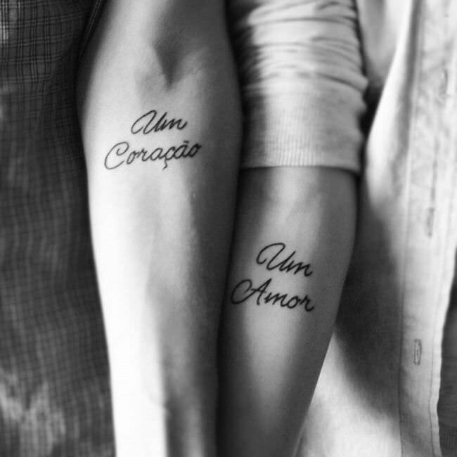 phrase couples tattoos