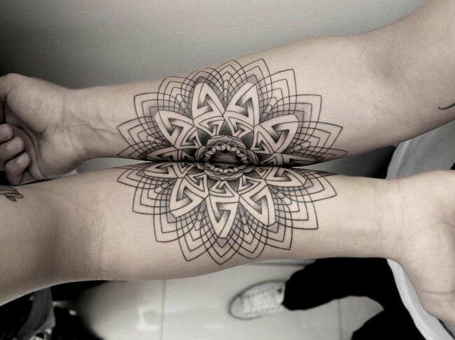 couples amazing design tattoo