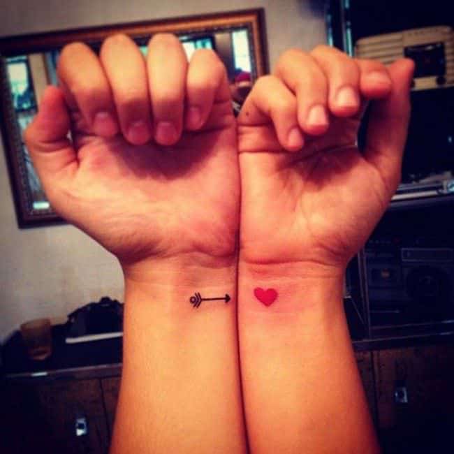 Arrow & Heart Tattoo