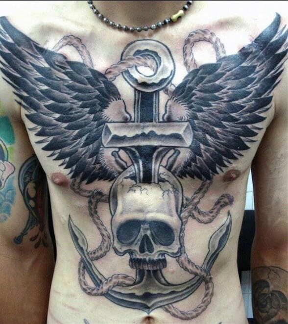 Awesome Anchor Skull 