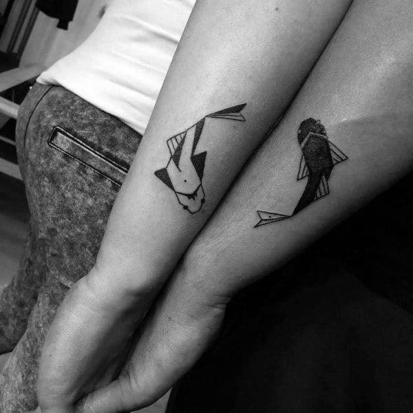 Koi Fish Couples Tattoo