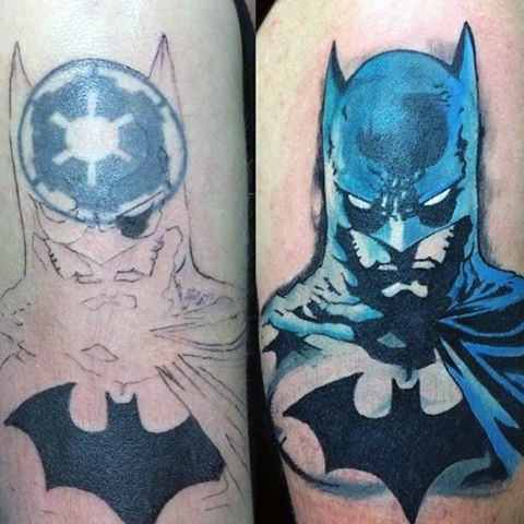 Cartoon Batman Tattoo