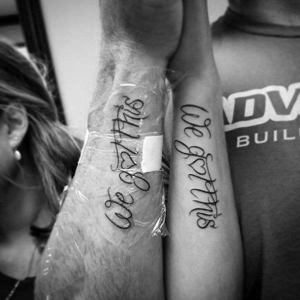 Quote Couples Tattoos