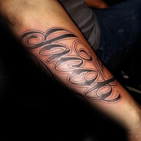 Cool Name Tattoo Idea