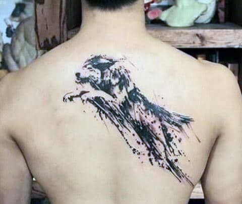 Creative Wolf Tattoo