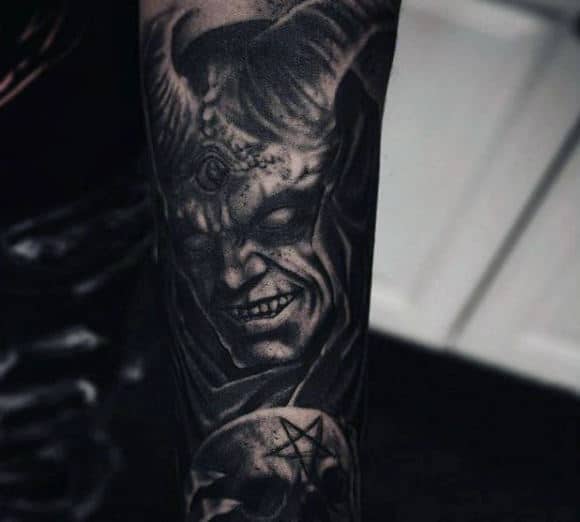 Demonic Skull Tattoo