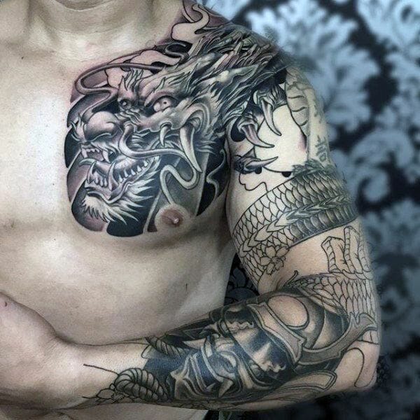 Samurai & Dragon Tattoo