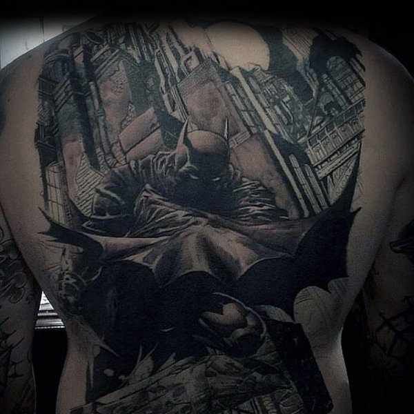 Batman Themed Full Back Design