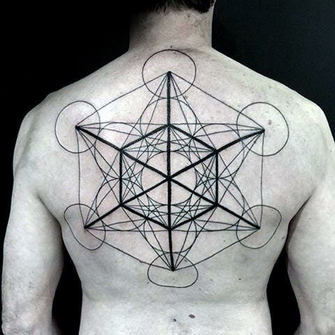 geometric circle tattoo