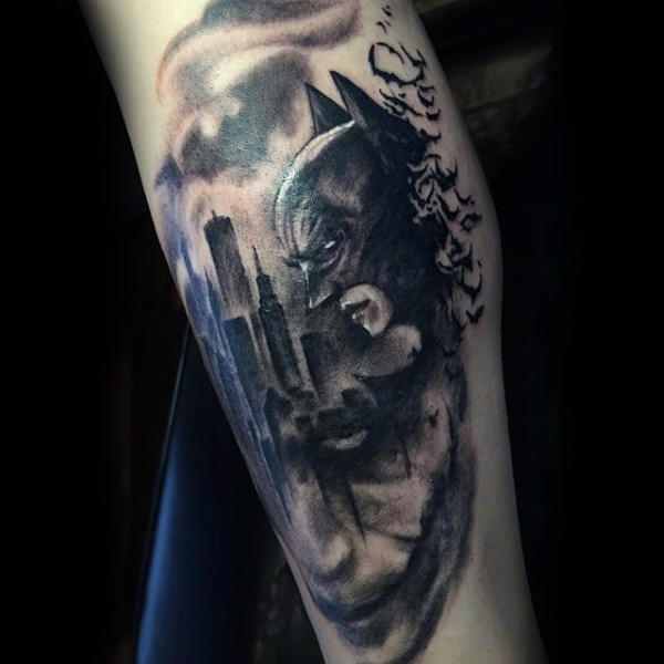 Batman & Joker Arm Tattoo
