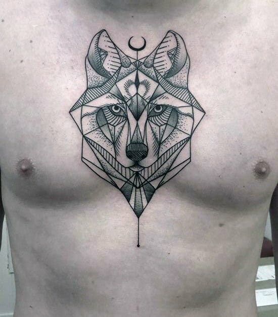 Dotwork Wolf Tattoo