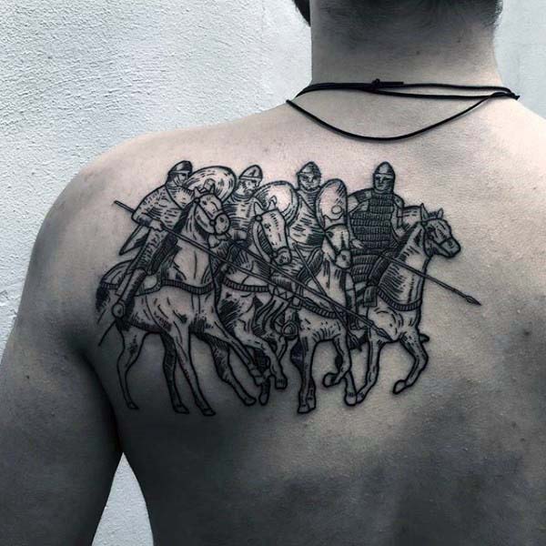 horse riding warriors