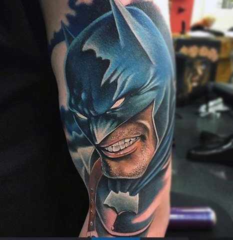 Batman Half Sleeve Tattoo