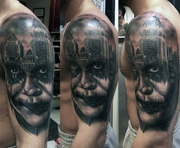 The Joker Half Sleeve Tattoo