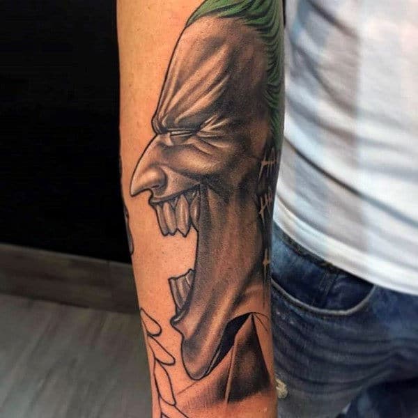 Laughing Joker Tattoo Idea