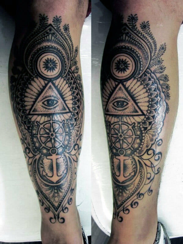 amazing leg tattoo